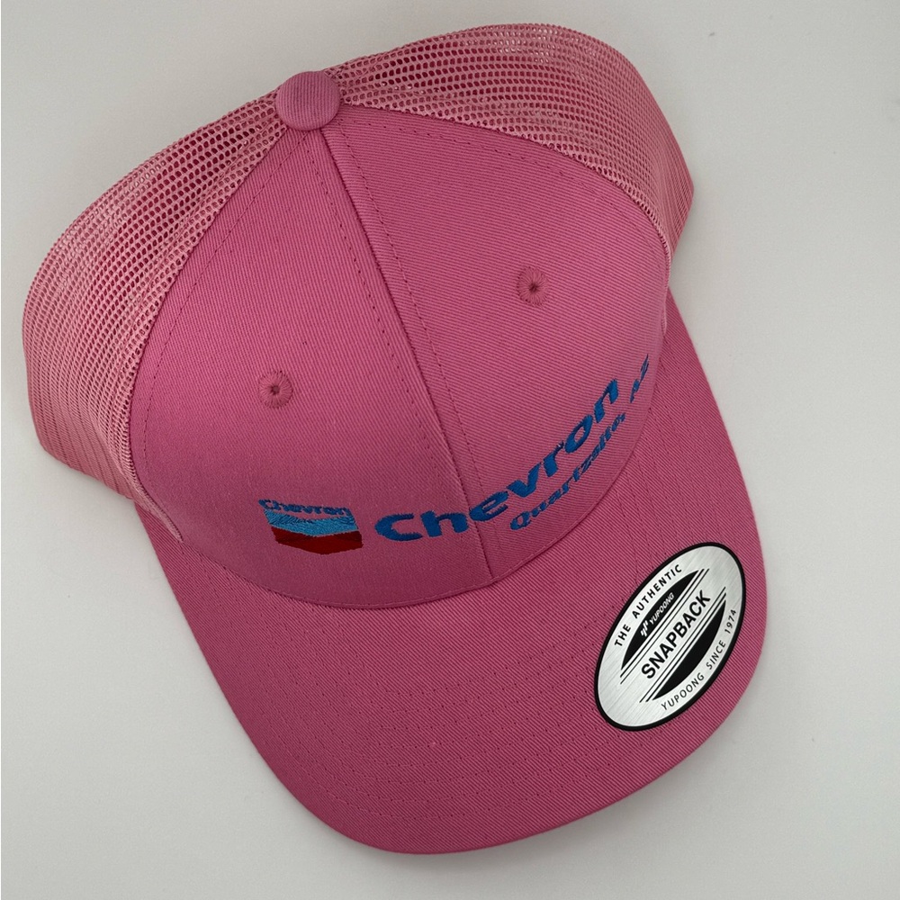 Pink Mesh Snapback Hat